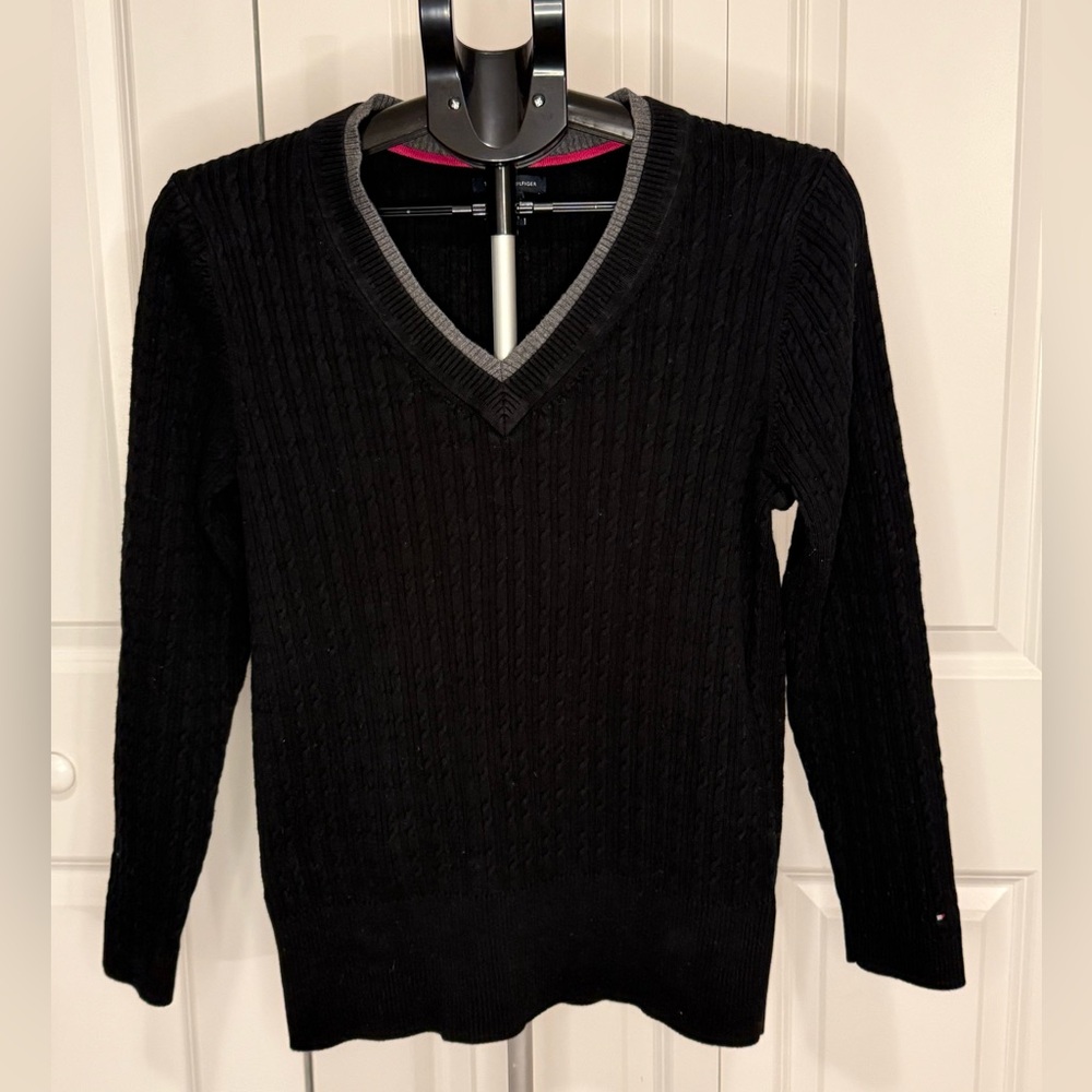Tommy Hilfiger Black & Charcoal Sweater